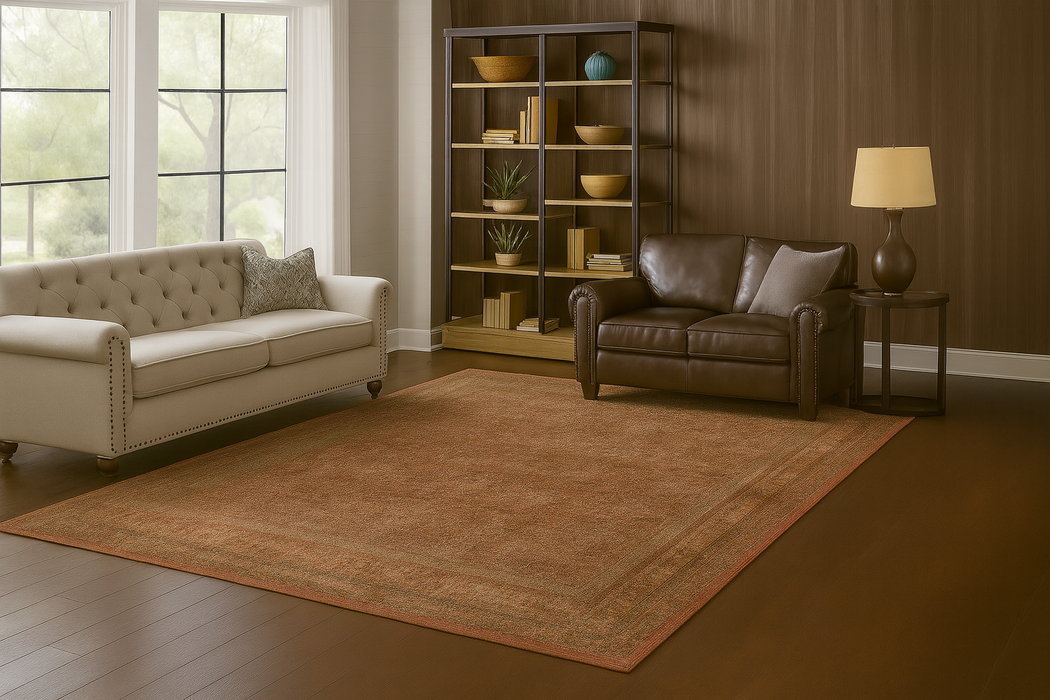 Ushak Collection Area Rug Ultra Soft Washable Rug, Non Slip Area Rug Indoor, Stain Resistant Rugs for Living Room Bedroom Vintage Home Decor