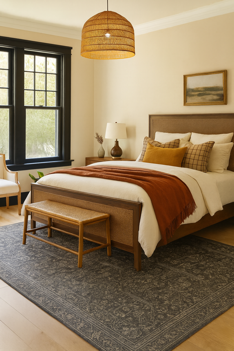 Tibet Collection Area Rug Ultra Soft Washable Rug, Non Slip Area Rug Indoor, Stain Resistant Rugs for Living Room Bedroom Vintage Home Decor