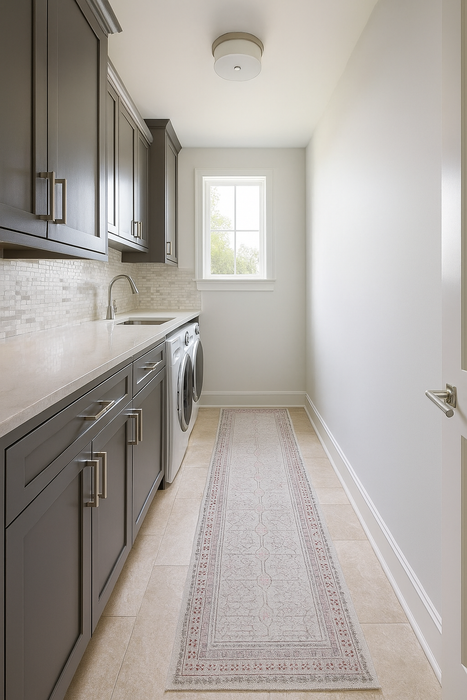 Ushak Collection Area Rug Ultra Soft Washable Rug, Non Slip Area Rug Indoor, Stain Resistant Rugs for Living Room Bedroom Vintage Home Decor