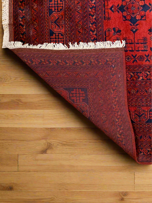 Terkaman Tribal Afghan Oriental Rug, size 8' 5"x 11' 7" (C)