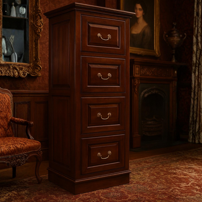Legacy 4 Drawer File Cabinet - Brown Walnut
