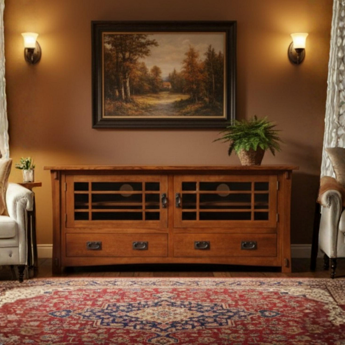 Mission Quarter Sawn Oak 60" TV Stand (2 Colors Available)