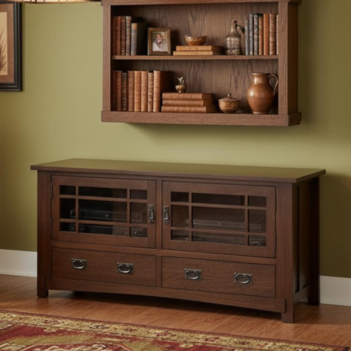 Mission Quarter Sawn Oak 60" TV Stand (2 Colors Available)