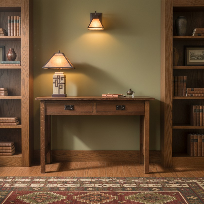 Mission / Arts and Crafts Solid Oak Writing Desk