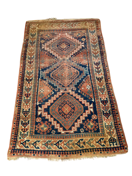 Antique Kazak Rug, circa 1910-1920. 4' x 6' 4" (B)
