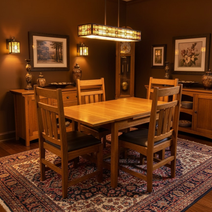 4 Oak Dining Chairs - Michaels Cherry ( table not included)