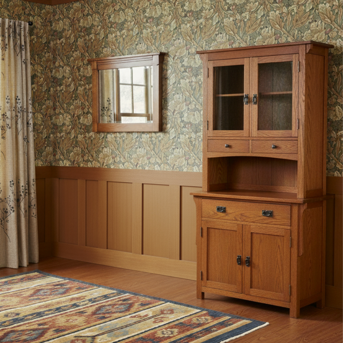 Mission 4 Door & 4 Drawer China Cabinet - Michael's Cherry