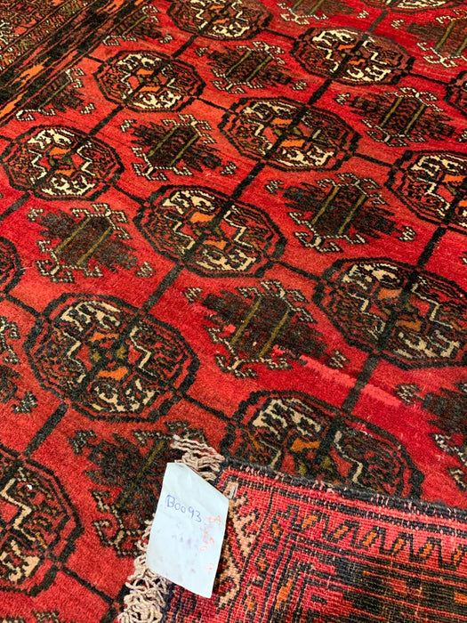 Terkaman Tribal Afghan Oriental Rug, size 4' 3" x 5' 4"