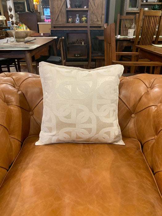 Geometric Pattern Ivory Cushion / Pillow