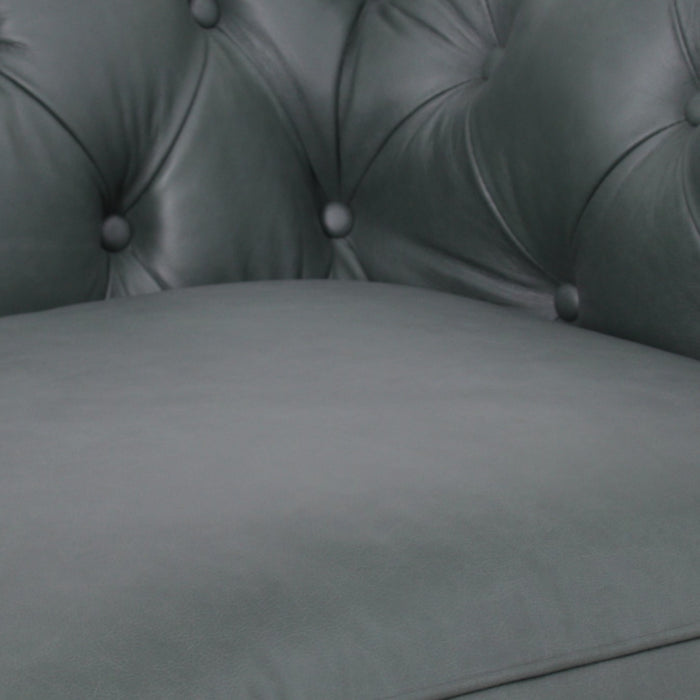 Belgravia Chesterfield Tufted Top Grain Leather Sofa – Classic Elegance Meets Modern Comfort