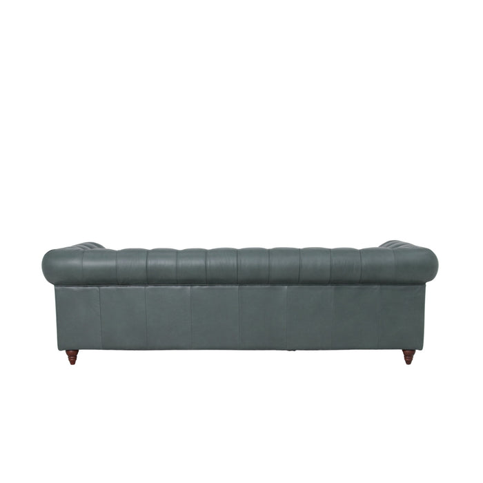 Belgravia Chesterfield Tufted Top Grain Leather Sofa – Classic Elegance Meets Modern Comfort