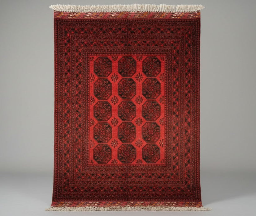 Terkaman Tribal Afghan Oriental Rug, 8' 5" x 11' 2" (C)