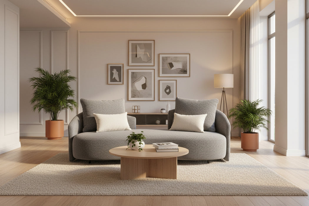 Serene Outdoor 6-Piece Lounge Set –  2-Sofas, Arm chair & Table Set