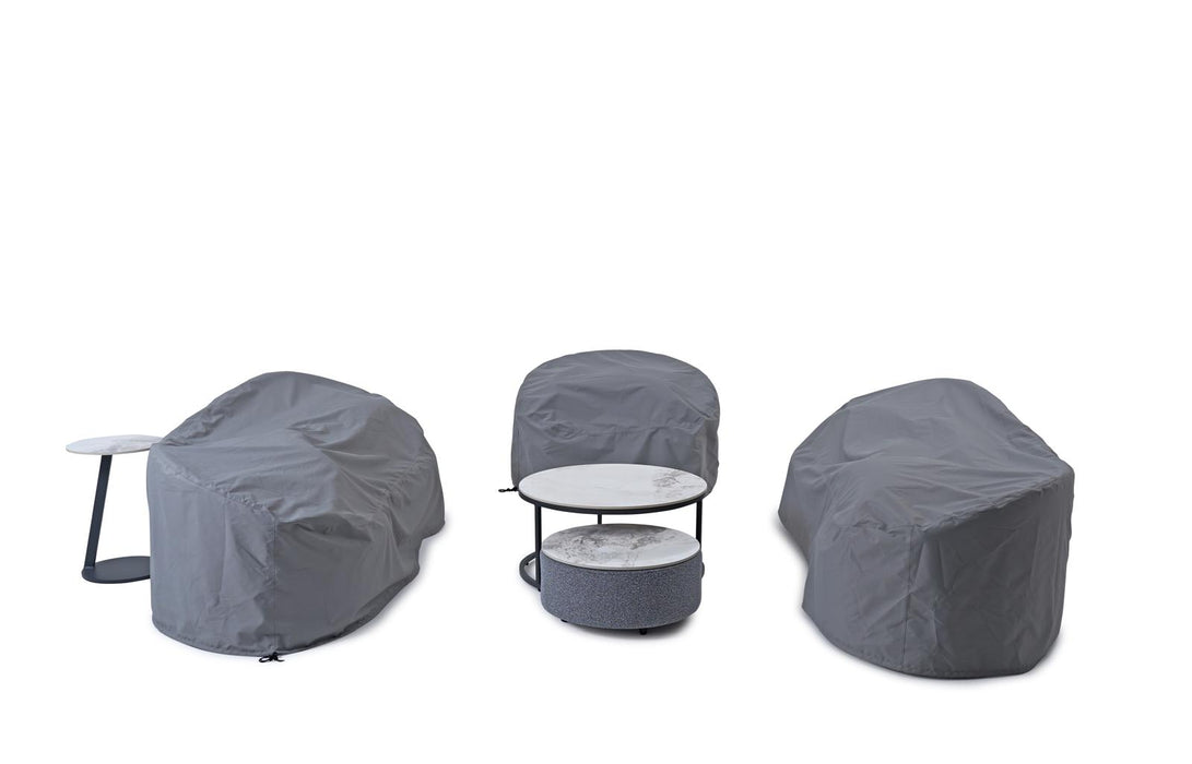 Serene Outdoor 6-Piece Lounge Set –  2-Sofas, Arm chair & Table Set