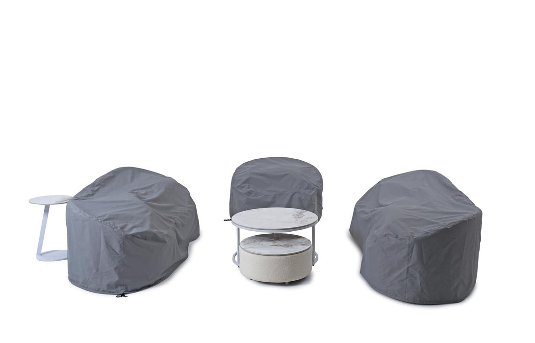 Serene Outdoor 6-Piece Lounge Set –  2-Sofas, Arm chair & Table Set