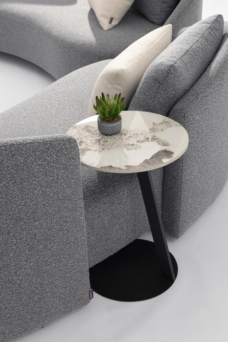 Serene Outdoor Modern Sofa - 83",  Gray Bouclé All-Weather