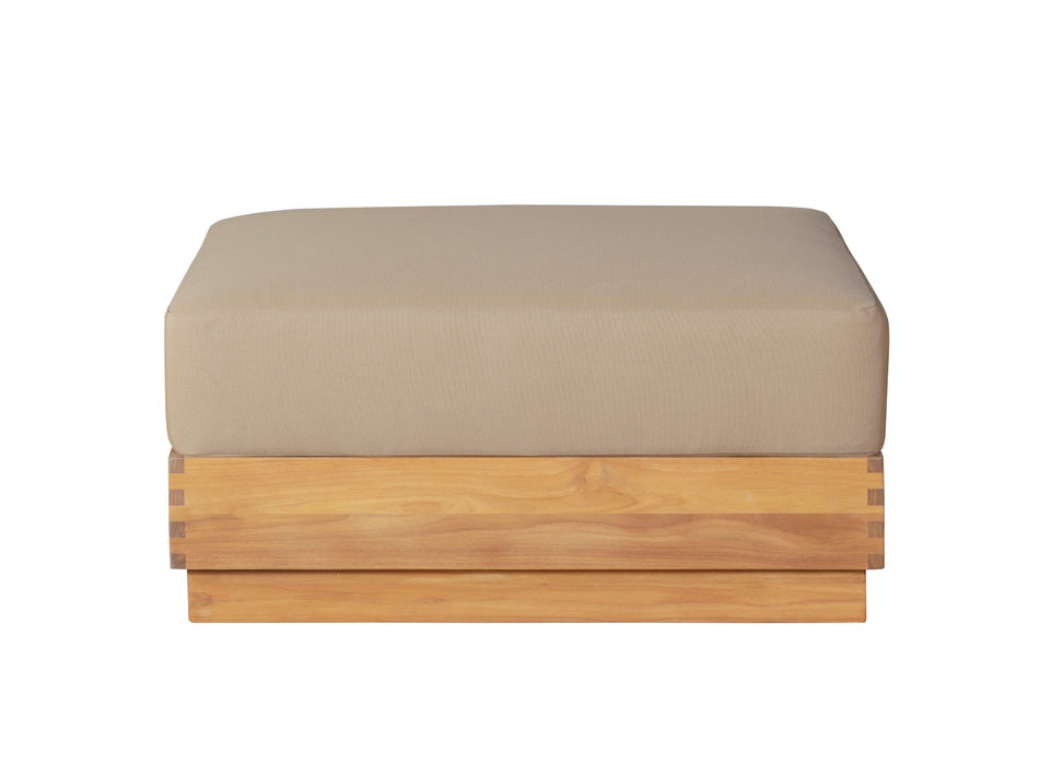 Paradiso Outdoor Teak Natural Ottoman