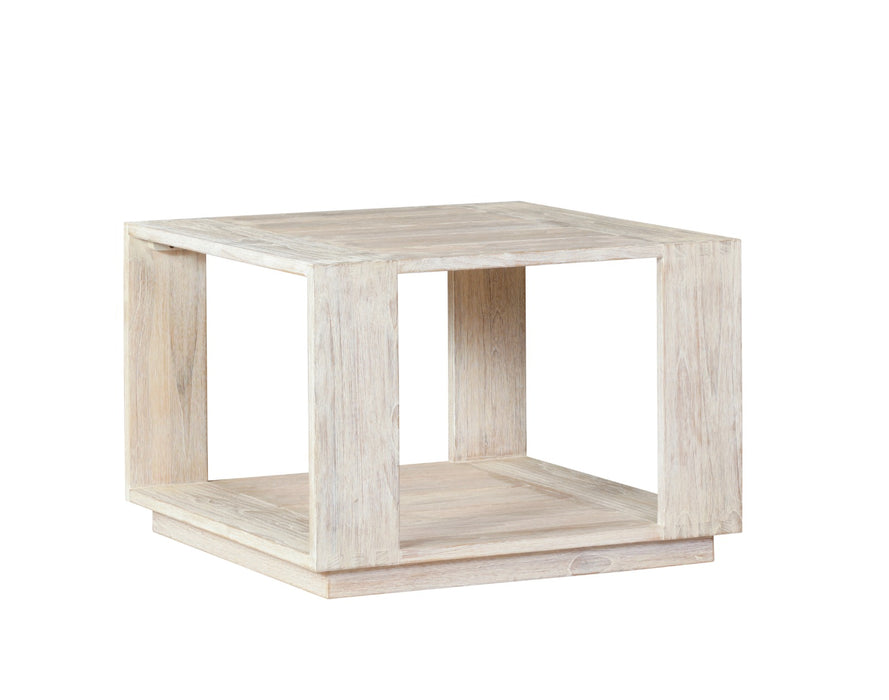 Imperial Grove Outdoor Solid Teak Wood, Natural Look End Table