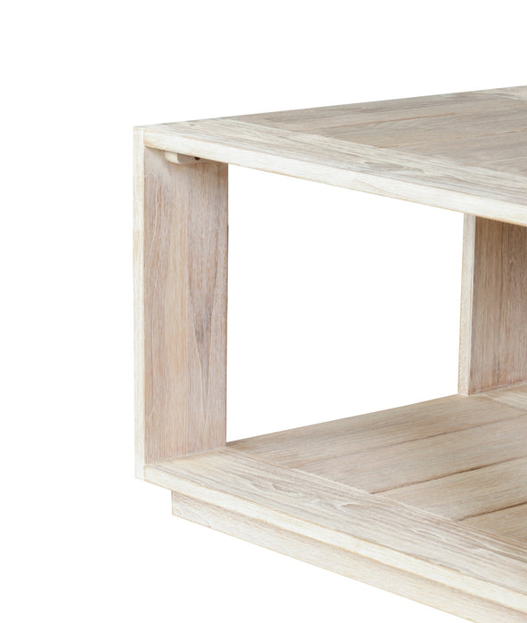 Imperial Grove Outdoor Solid Teak Wood, Natural Look End Table