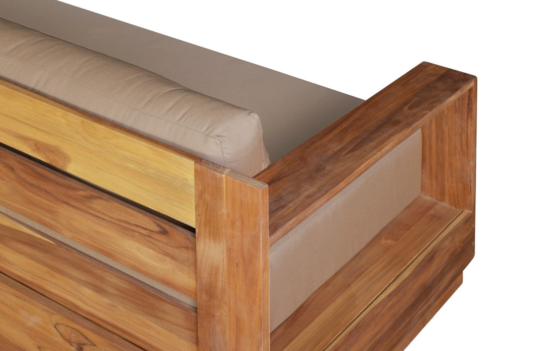 Paradiso Outdoor Teak Wood Sofa - 84"