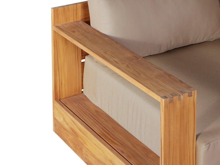 Paradiso Outdoor Teak Natural Revolving Chair