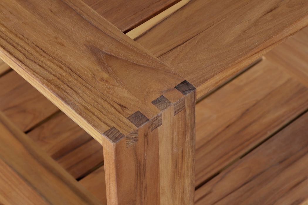 Trendy Teak Outdoor End Table Stylish, Durable