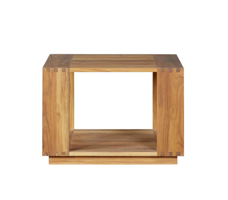 Trendy Teak Outdoor End Table Stylish, Durable