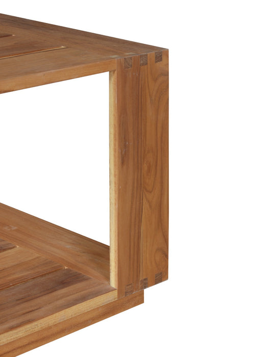 Trendy Teak Outdoor End Table Stylish, Durable