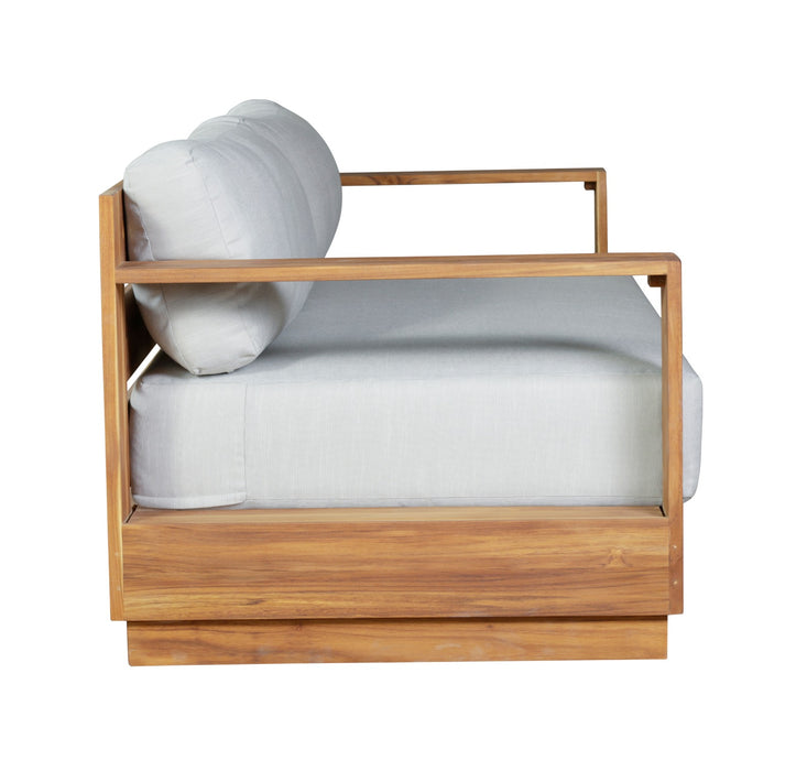 Paradiso Outdoor Teak Wood Sofa - 84" Premium Plantation Teak Natural Finish