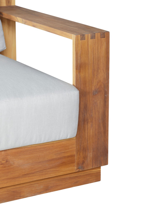 Paradiso Outdoor Teak Wood Sofa - 84" Premium Plantation Teak Natural Finish