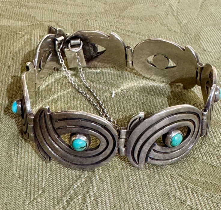 Sterling Turquoise Taxco bracelet