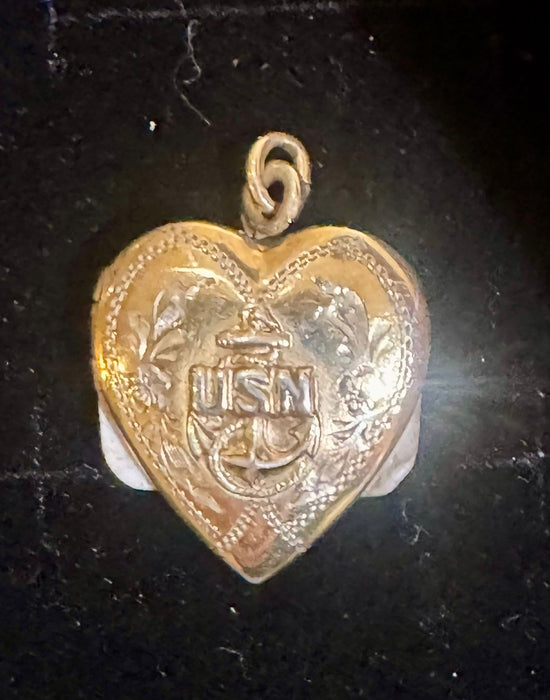 GF Navy heart locket