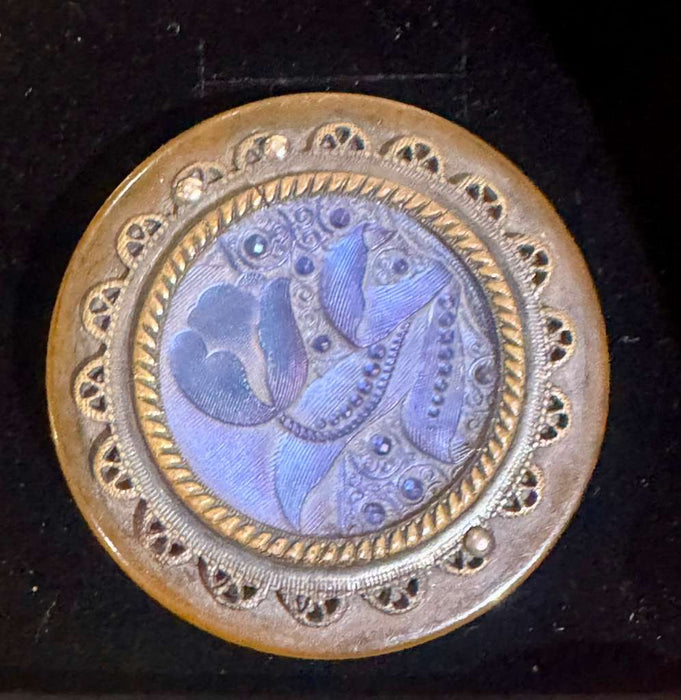 Antique button Pin