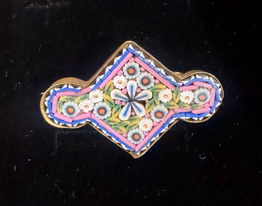 A group of seven Micro Mosaic Pins