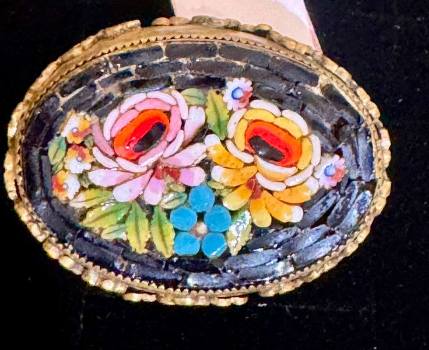 A group of seven Micro Mosaic Pins