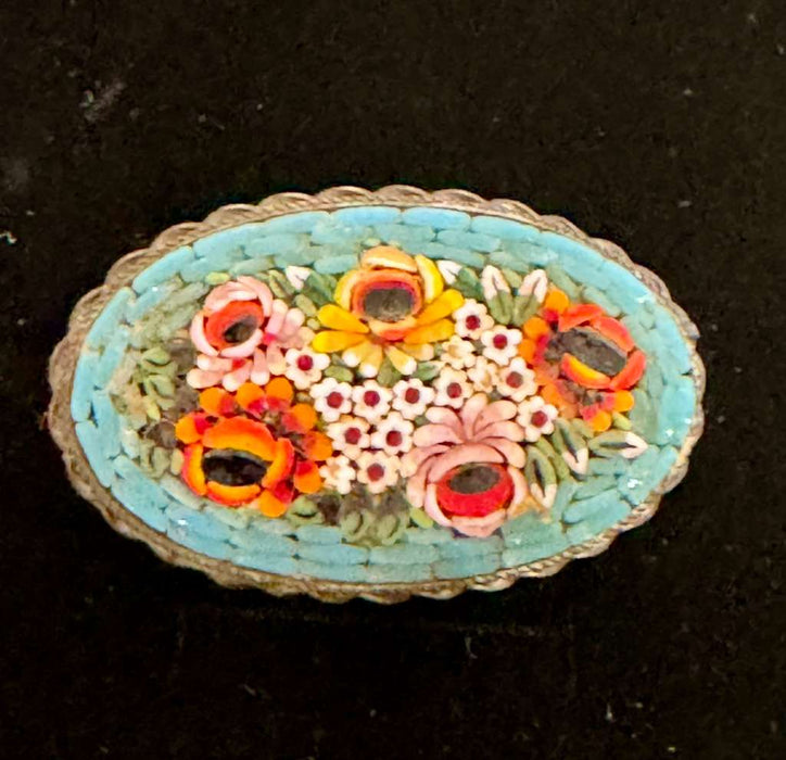 A group of seven Micro Mosaic Pins