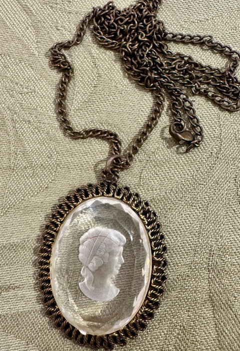 Lady Portrait Necklace