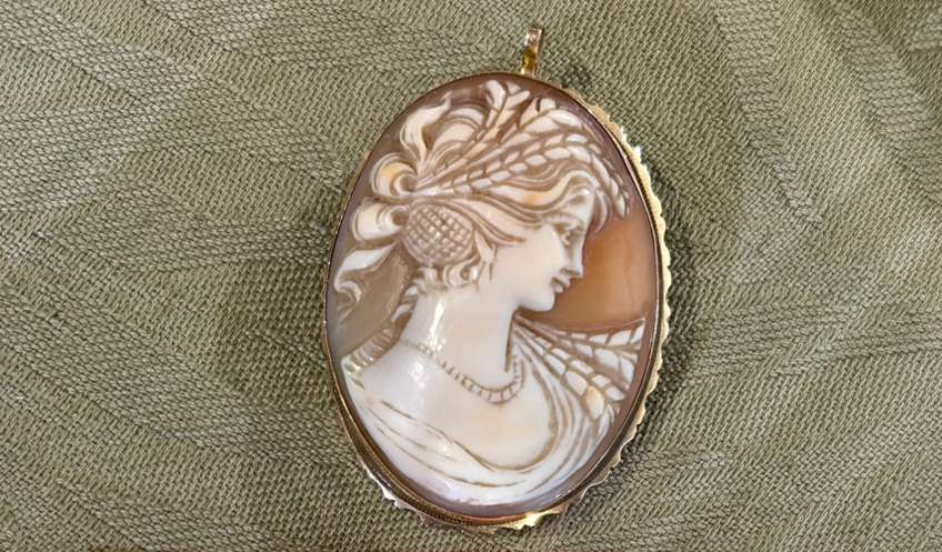 14KY Shell Cameo