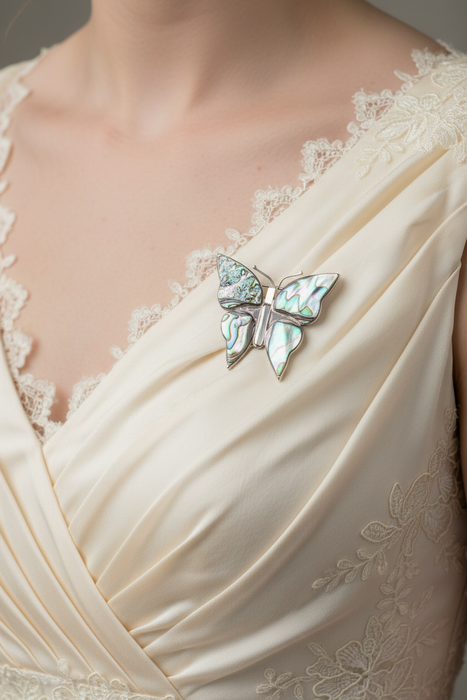 S.S. Butterfly w/ Abalone Pin