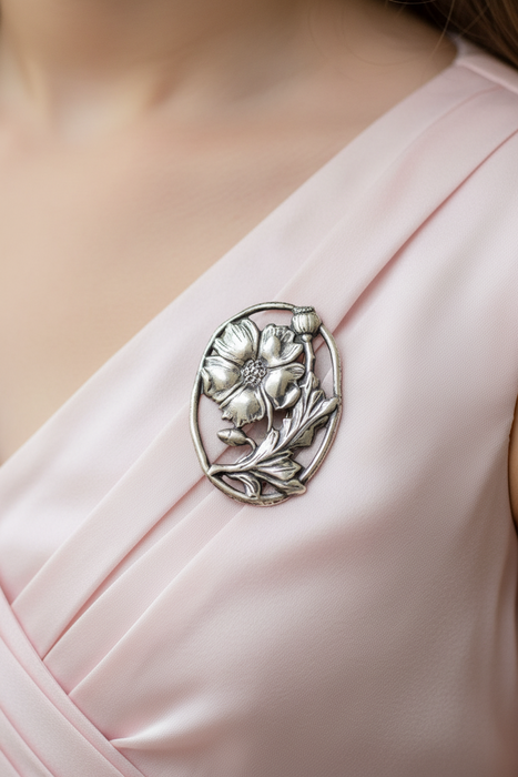 SS Flower pin