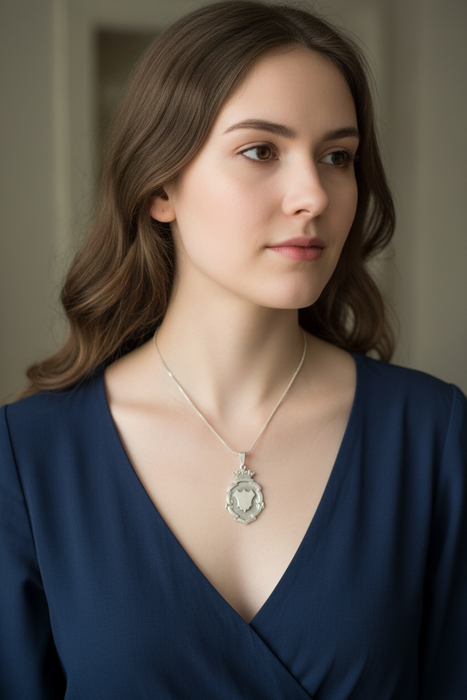SS Shield neck on SS chain