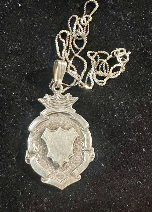 SS Shield neck on SS chain