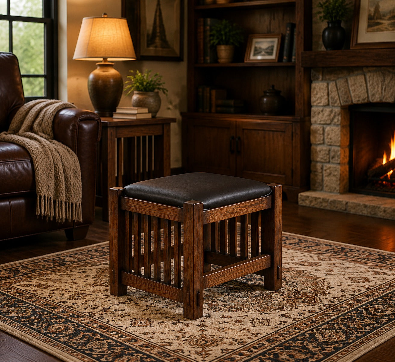 Mission Oak Foot Stools & Ottomans