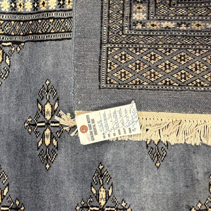 Hand-Knotted Pakistani Bokhara Rug – 100% Wool, size 8' x 10'