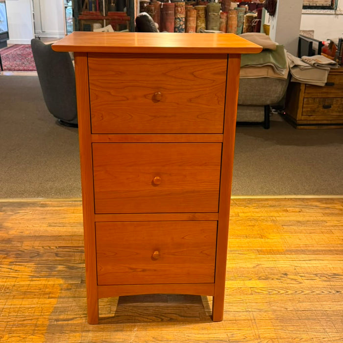 Heritage Cherry Solid Wood 3-Drawer File Cabinet