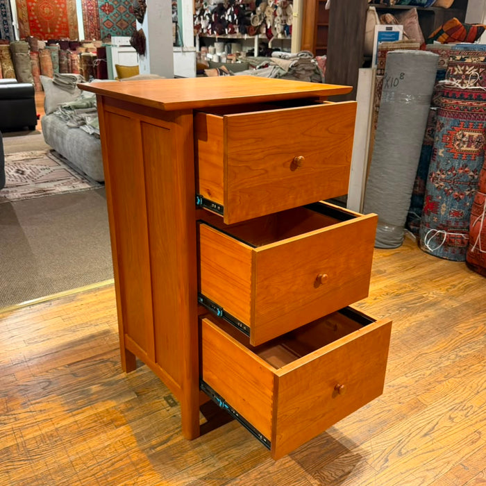 Heritage Cherry Solid Wood 3-Drawer File Cabinet