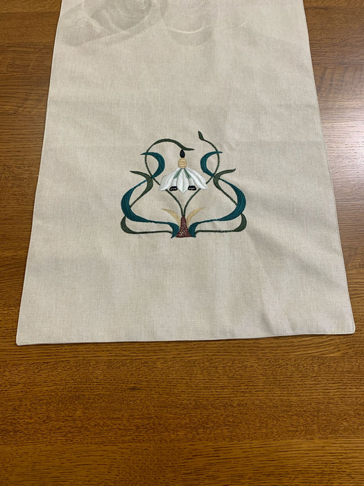 Arts & Crafts Mission style Linen Table Runner