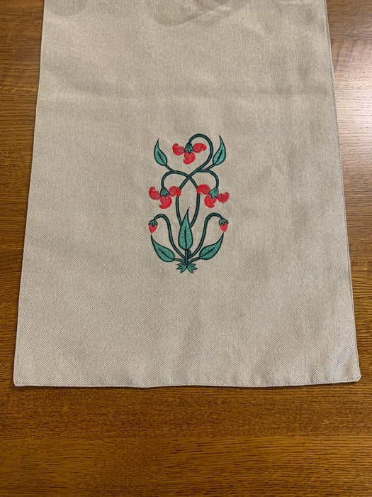 Arts & Crafts Mission style Linen Table Runner
