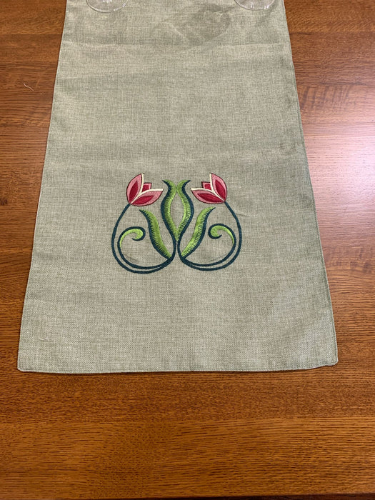 Arts & Crafts Mission style Linen Table Runner