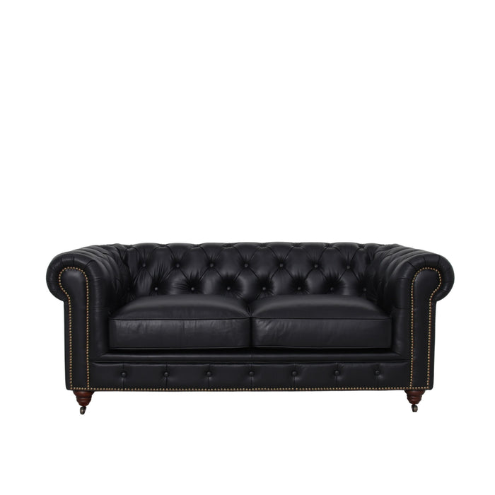 Belgravia Chesterfield Top Grain Tufted Leather Sofa – Classic Elegance in Premium Leather